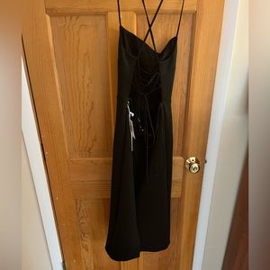 Good American black midi dress